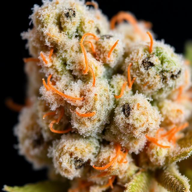 Peach 13 Hash frosty hybrid bud